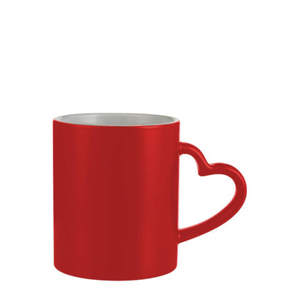 Your Personalized Mug (printable) Red semi-gloss Heart Mug Changing Color 11oz