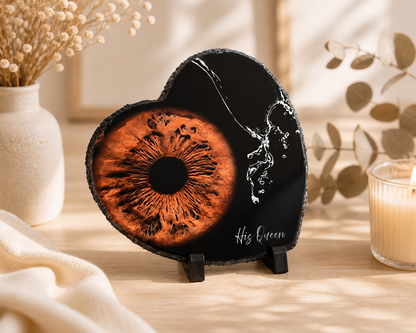 Printable Heart Photo Slate Rock