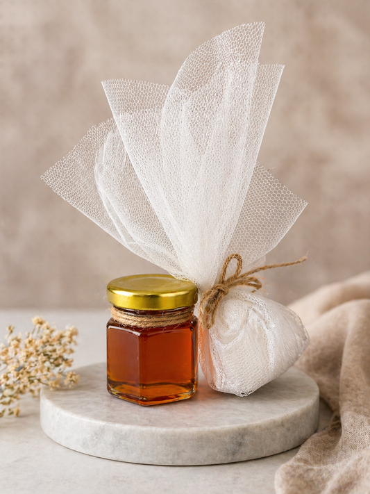 Thyme Honey Handmade Wedding & Baptism favors with 5 Xatzigiannakis candies