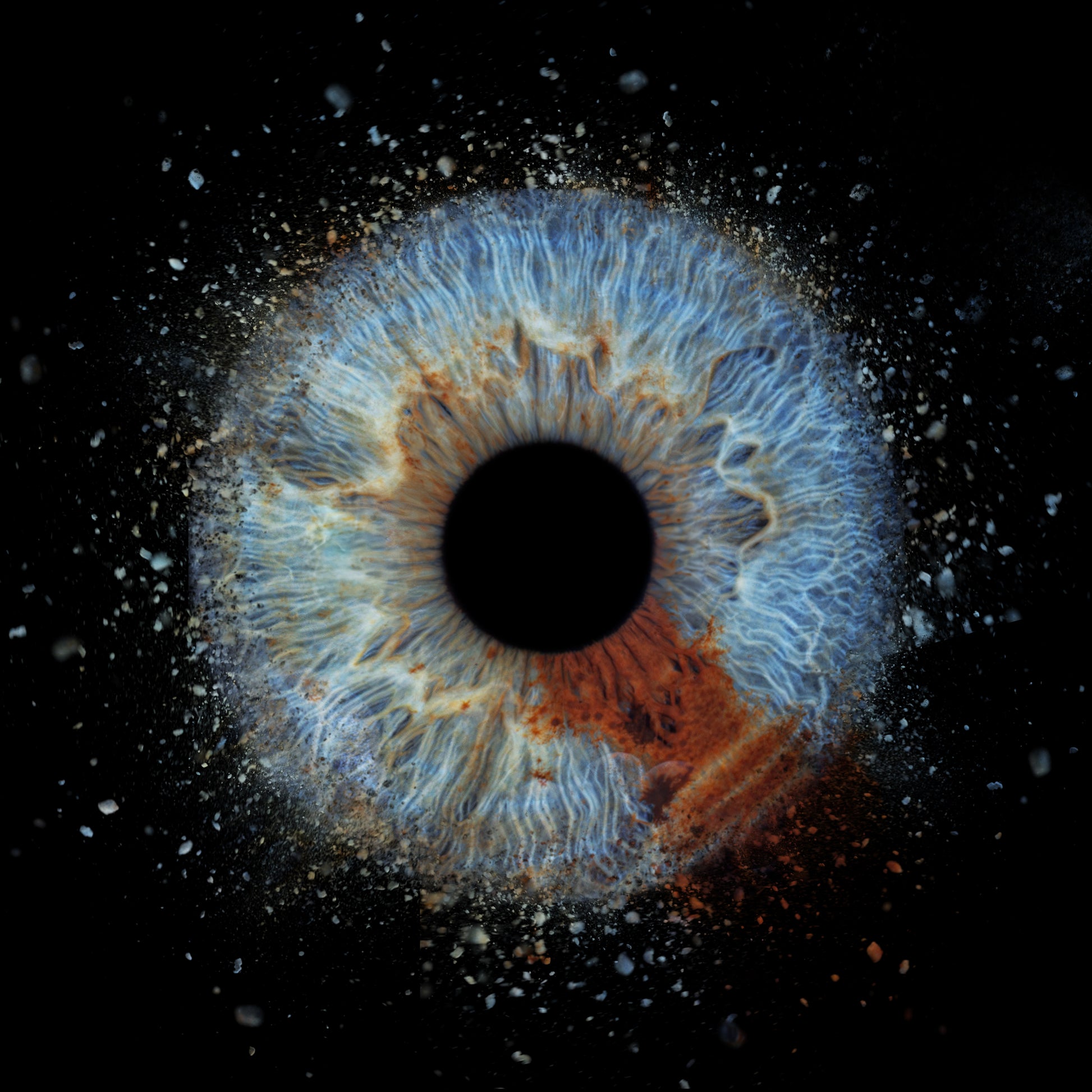 Single Iris Photography Metal Poster Explode-1