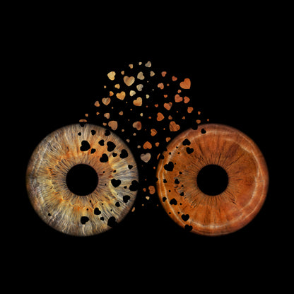 Double Iris Photography Metal Poster Hearts-1