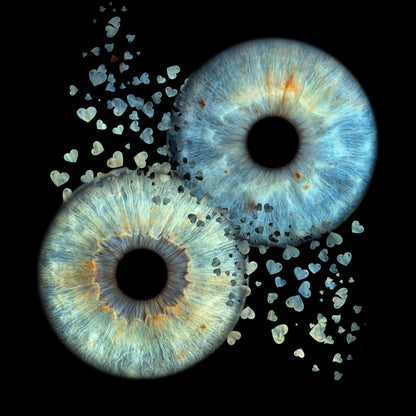 Double Iris Photography Metal Poster Hearts-2