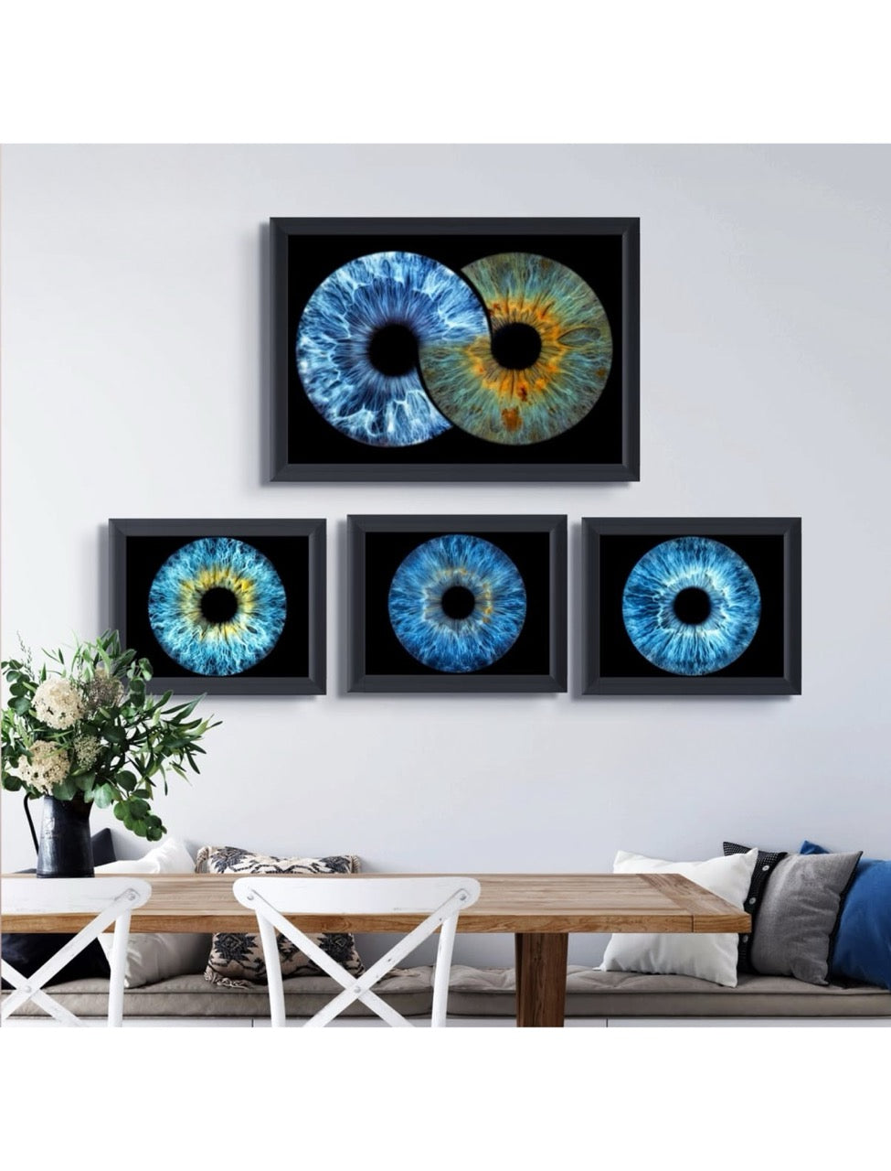 Quad Iris Photography Metal Poster