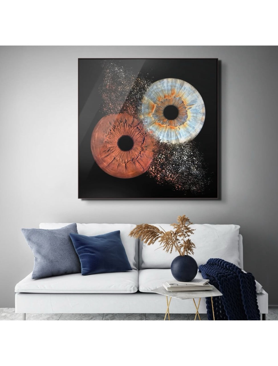 Quad Iris Photography Metal Poster