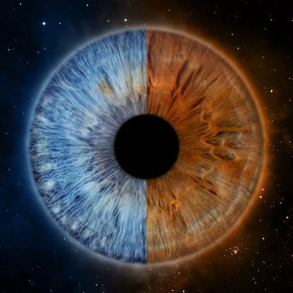 Double Iris Photography Metal Poster Planet