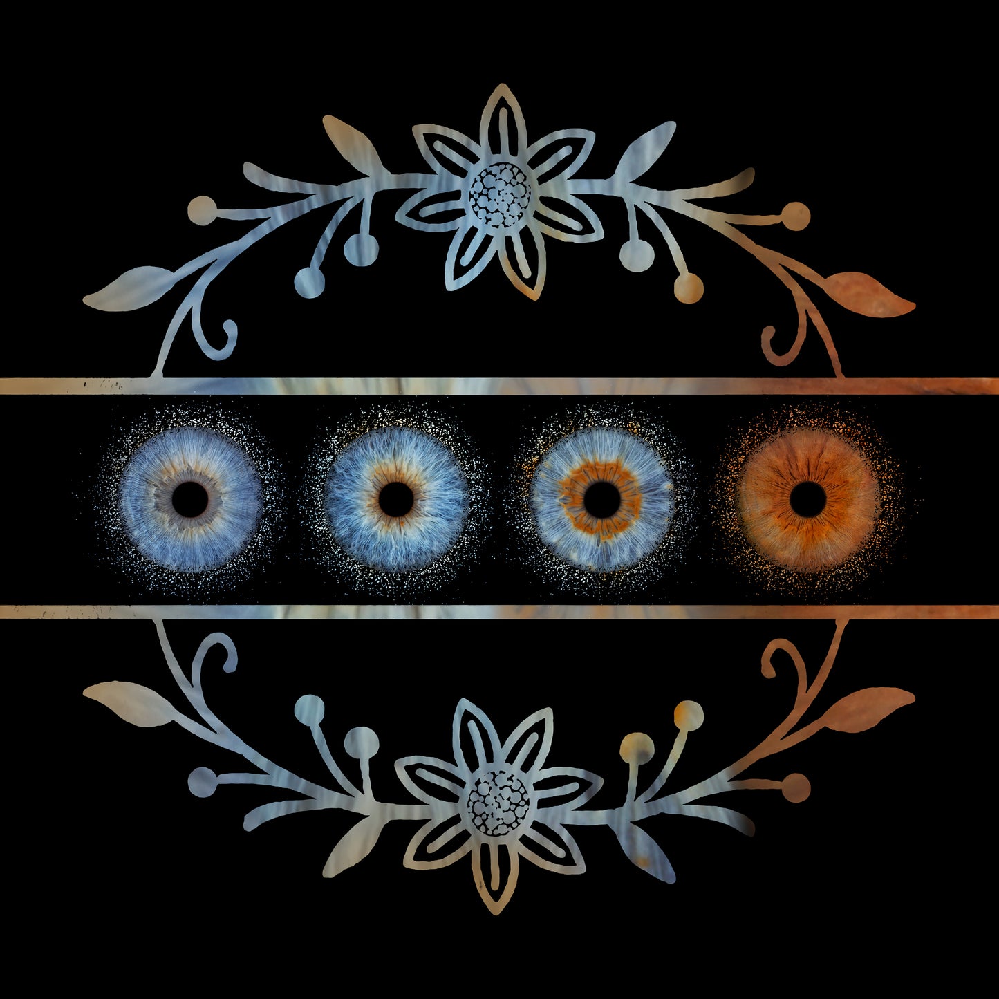 Quad Iris Photography Metal Poster Quad02