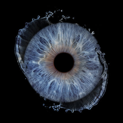 Single Iris Photography Metal Poster Splash-2