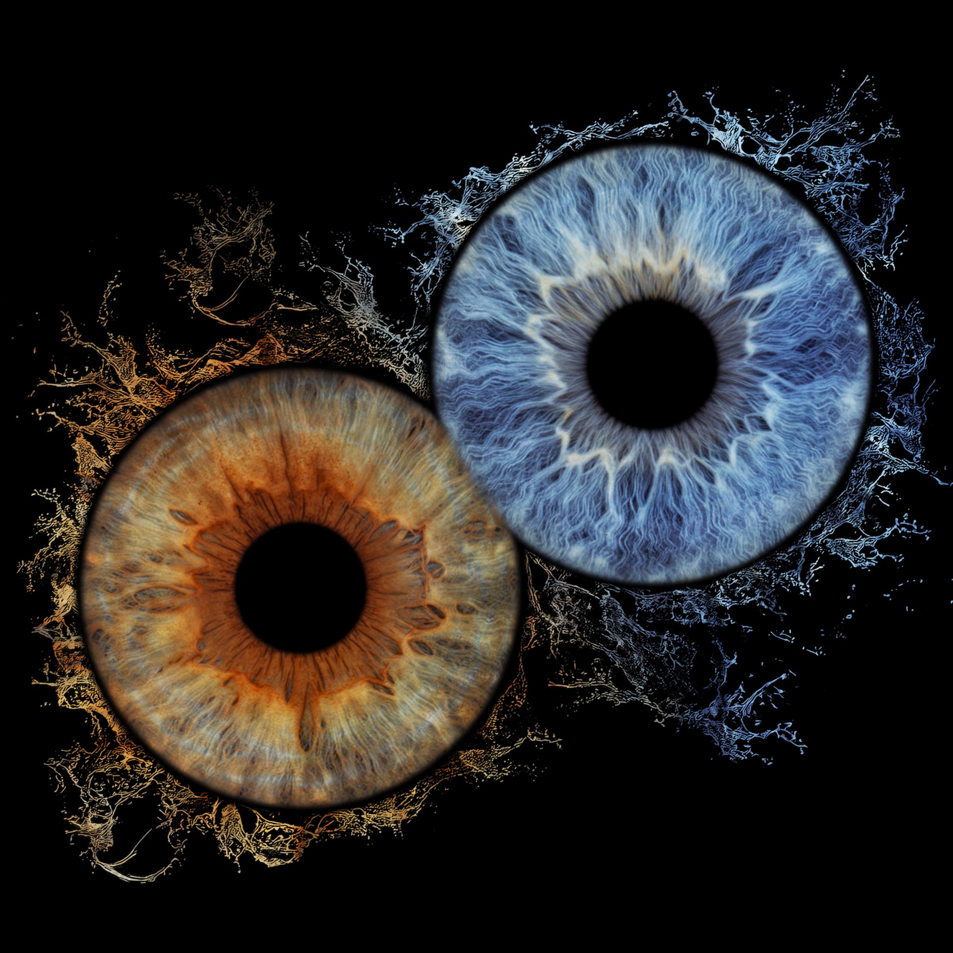 Double Iris Photography Metal Poster Splash-02