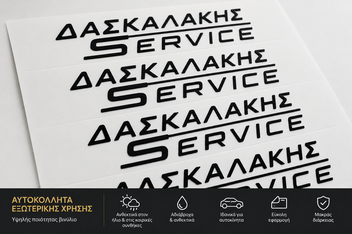 Αυτοκόλλητα Βινυλίου-vinyl stickers